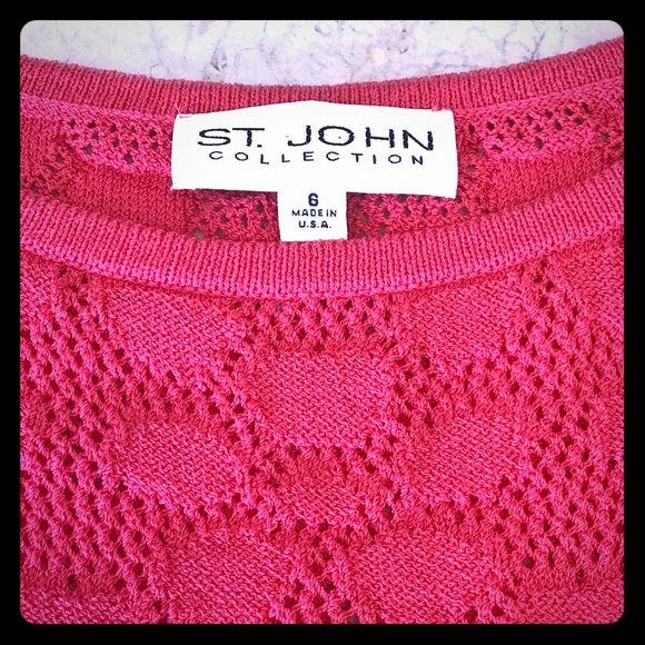 St John Collection Vintage Red Dress - Picture 2 of 8